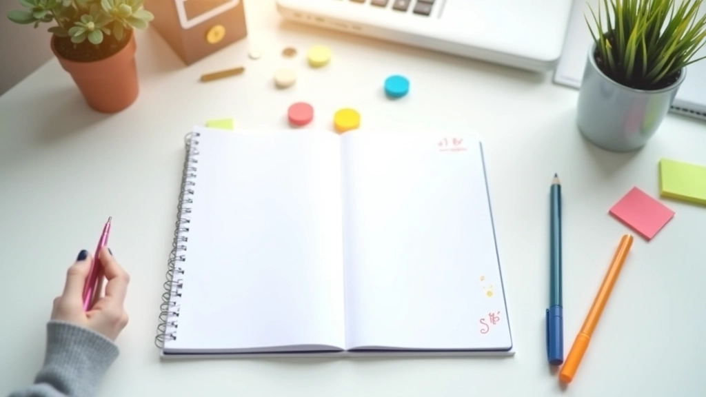 Open notebook with budget notes and financial planning details